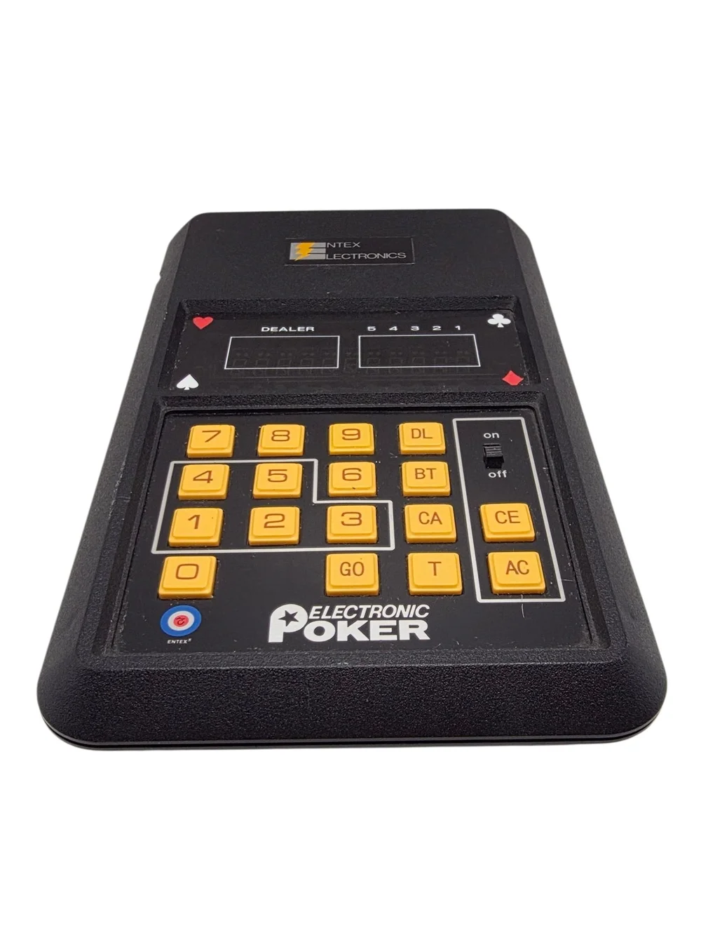 Vintage Entex Electronic Poker Handheld Game No. 6005 1979 Tested & Working
